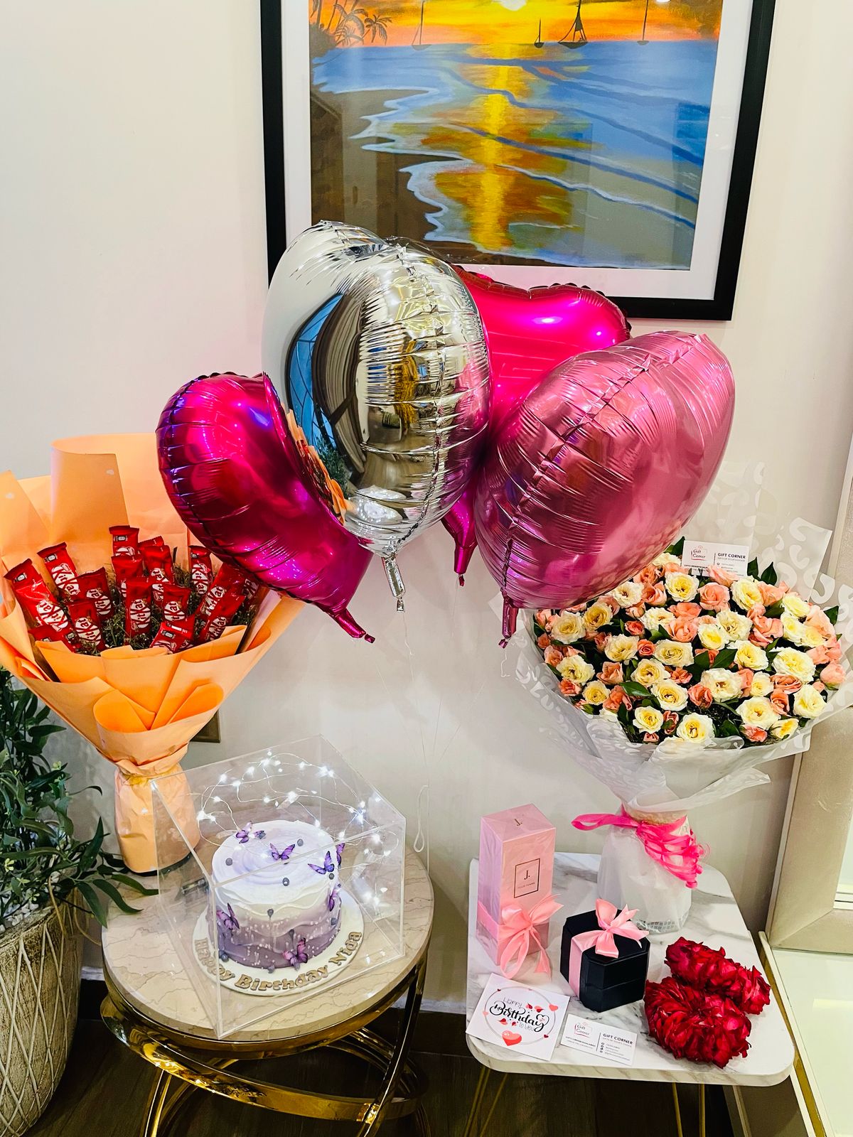 Birthday Blooms and treats